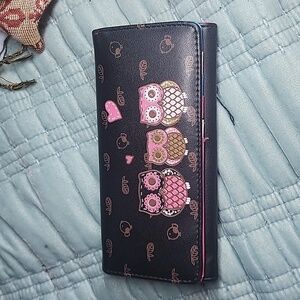Botusi Owl PU leather wallet new without tags
